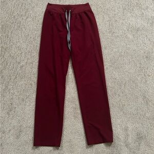 Figs Burgundy High Waisted Pants STall